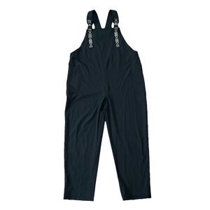 KAVU San Blas Women's Overalls Bibs Side pocket Romper Black Size Large L